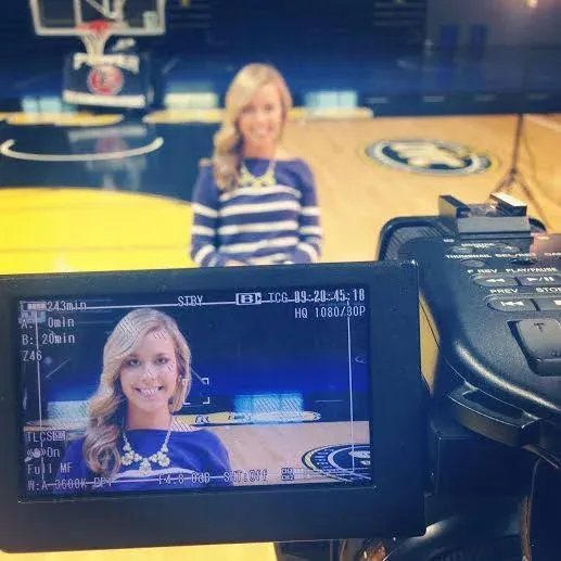 Paige Mays on set